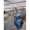 Image 1 : LOT OF BEER STEINS AND POTTERY JUG