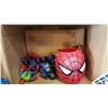 Image 2 : BOX OF SPIDERMAN COLLECTIBLES AND TOYS