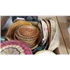 Image 2 : TRAY OF WOVEN BASKETS