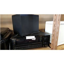 PIONEER VSX-D9025 RECEIVER AND YAMAHA SUB