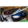 Image 1 : LOT OF TENNIS RACQUETS BAGS AND DUMBELLS WITH CURL BROOMS
