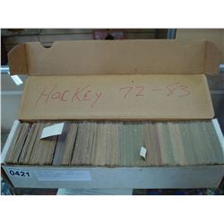 SHOE BOX OF HOCKEY CARDS 72-82 APROX 600 CARDS