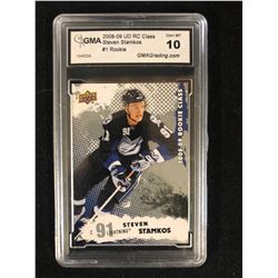 2008-09 UD RC CLASS #1 ROOKIE STEVEN STAMKOS (GEM MT 10) GMA GRADING