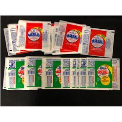 BASEBALL WAX PACKS WRAPPERS LOT
