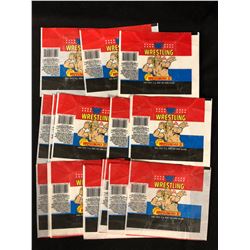 WWF WRESTLING WAX PACKS WRAPPERS LOT