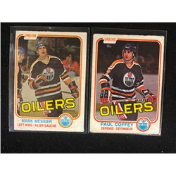 1981-82 O-PEE-CHEE HOCKEY CARD LOT (MESSIER/ COFFEY)