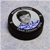 Image 1 : Marcel Dionne Team Canada Autographed 1972 Summit Series Player Puck