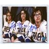 Image 1 : The Hanson Brothers Autographed Slap Shot Movie Post Fight Bloody 7x10 Photo