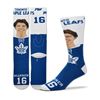 Image 1 : NHL Player Selfie FBF Socks - Mitch Marner Toronto Maple Leafs - Size Youth