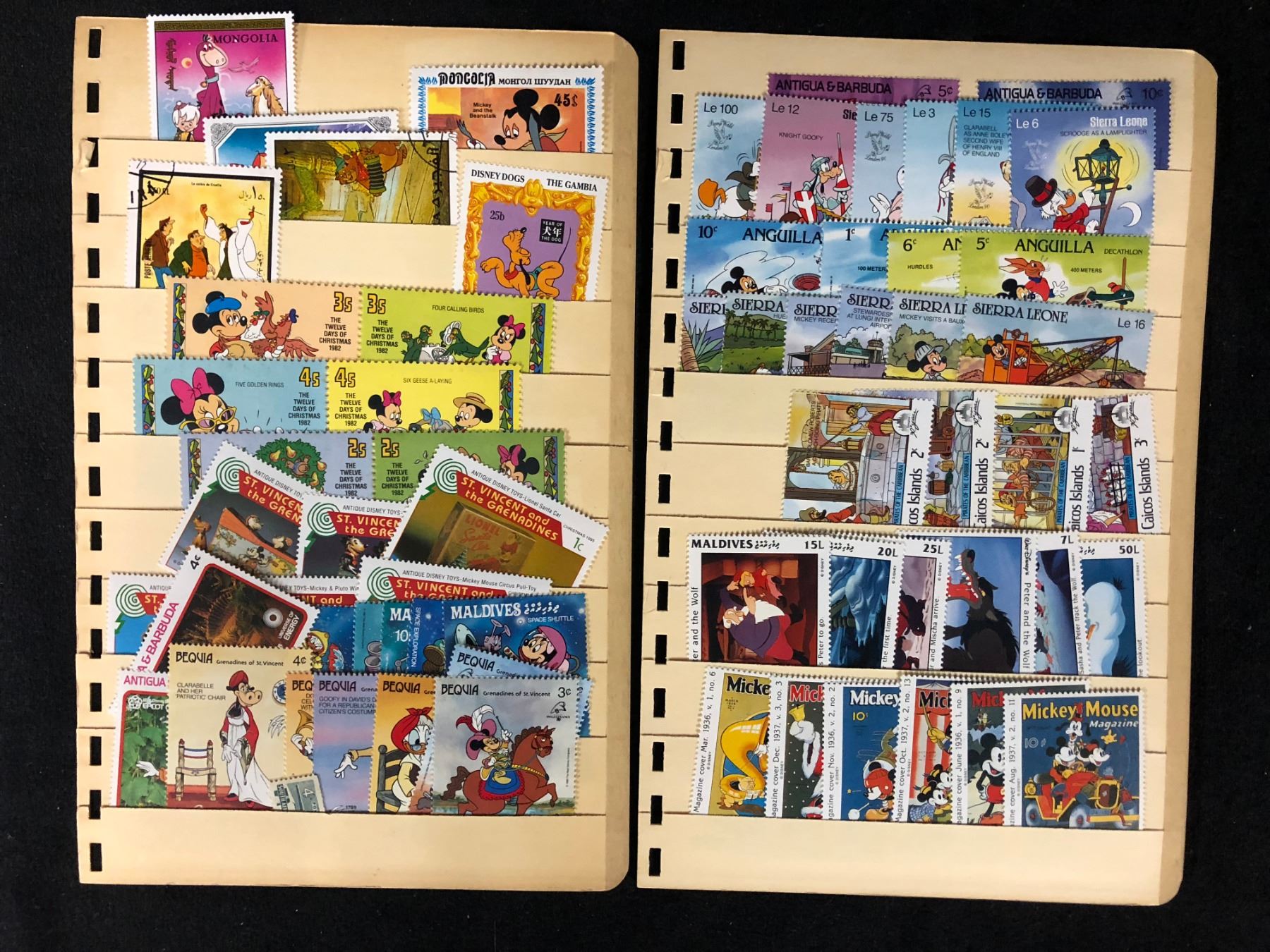 WALT DISNEY STAMP LOT