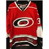 Image 3 : CAM WARD SIGNED HURRICANES HOCKEY JERSEY W/ A.J SPORTSWORLD COA