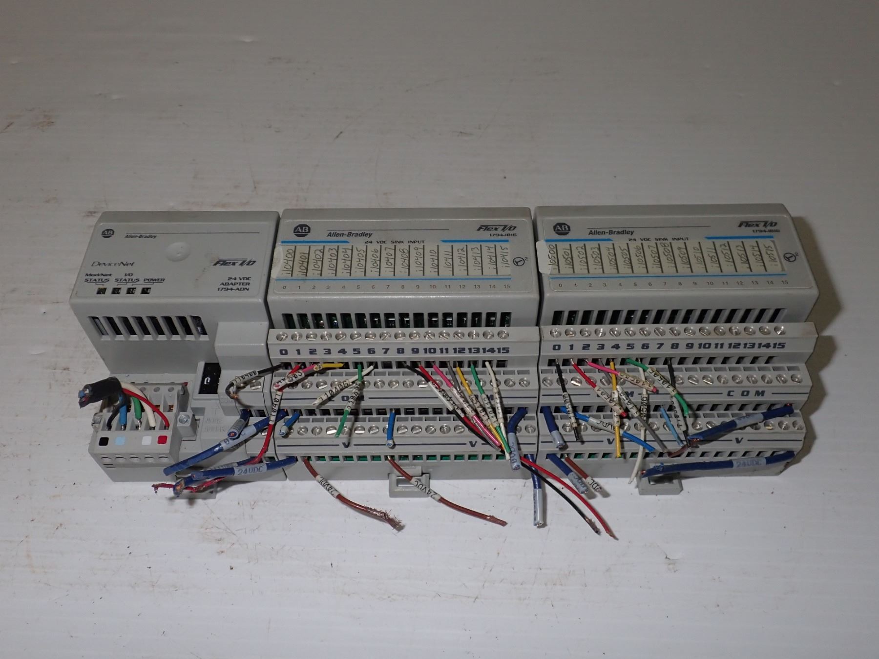 ALLEN-BRADLEY FLEX I/O POWER SUPPLY AND OUTPUT MODULES *LOT OF 3