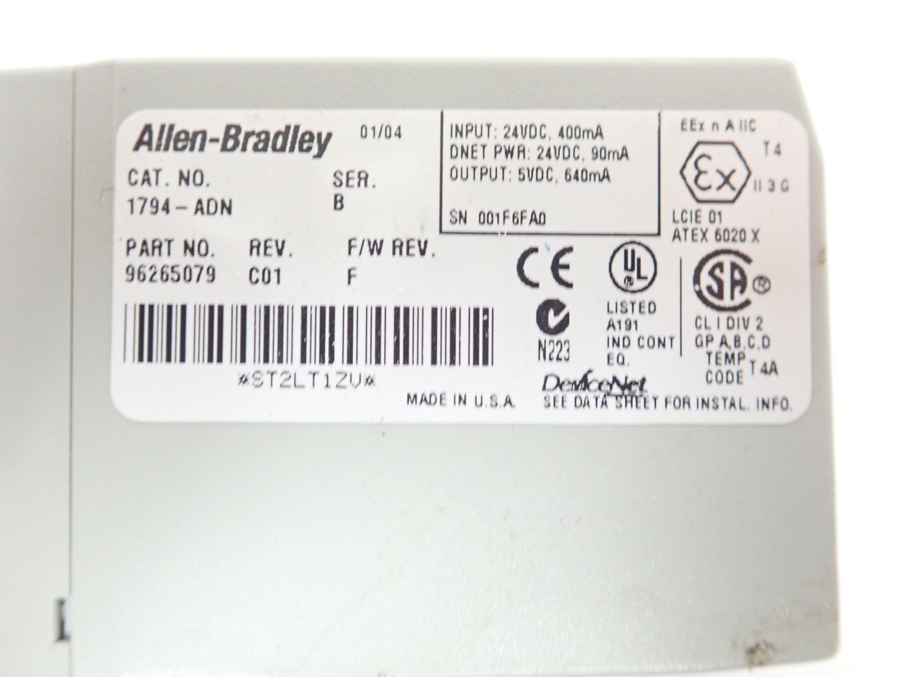 ALLEN-BRADLEY FLEX I/O POWER SUPPLY AND OUTPUT MODULES *LOT OF 3