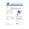 Image 2 : 1.10 CTW Tanzanite & Diamond Ring 18K White Gold - REF-32W2F - 10271