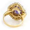 Image 2 : 6.0 CTW Tanzanite & Diamond Ring 14K Yellow Gold - REF-267K5W - 13960