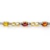 Image 2 : 2.51 CTW Multi-Sapphire & Diamond Bracelet 10K Yellow Gold - REF-32W2F - 13845