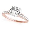 Image 2 : 0.92 CTW Certified VS/SI Diamond Solitaire Ring 18K Rose Gold - REF-126W2F - 27496