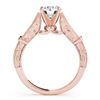Image 4 : 1.16 CTW Certified VS/SI Diamond Solitaire 2Pc Wedding Set Antique 14K Rose Gold - REF-222Y2K - 3146