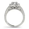 Image 2 : 1.36 CTW Certified VS/SI Diamond Solitaire Halo Ring 18K White Gold - REF-241A8X - 26548