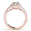 Image 4 : 1.91 CTW Certified VS/SI Diamond 2Pc Wedding Set Solitaire Halo 14K Rose Gold - REF-421H6A - 31233