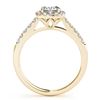 Image 4 : 1.74 CTW Certified VS/SI Cushion Diamond 2Pc Set Solitaire Halo 14K Yellow Gold - REF-464T4M - 31339