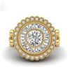 Image 2 : 2.03 CTW VS/SI Diamond Solitaire Art Deco Ring 18K Yellow Gold - REF-327Y3K - 37081