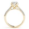 Image 5 : 1.5 CTW Certified VS/SI Diamond Solitaire Halo Ring 18K Yellow Gold - REF-389K5W - 26169