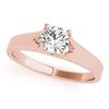 Image 2 : 1.5 CTW Certified VS/SI Diamond Solitaire Ring 18K Rose Gold - REF-578K6W - 27796