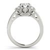 Image 2 : 2.16 CTW Certified VS/SI Diamond Solitaire Halo Ring 18K White Gold - REF-437Y6K - 26730