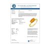 Image 2 : 1.18 CTW Orange Sapphire Ring 10K Yellow Gold - REF-18A4X - 10462