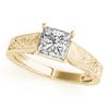 Image 2 : 1 CTW Certified VS/SI Princess Diamond 2Pc Wedding Set 14K Yellow Gold - REF-347M5H - 32086