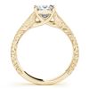 Image 4 : 1 CTW Certified VS/SI Princess Diamond 2Pc Wedding Set 14K Yellow Gold - REF-347M5H - 32086