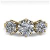 Image 1 : 2 CTW Past Present Future Certified VS/SI Diamond Ring 18K Yellow Gold - REF-414Y2K - 35776