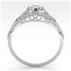 Image 4 : 0.50 CTW VS/SI Diamond Solitaire Engagement Ring 18K White Gold - REF-107H3A - 36018