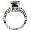 Image 4 : 4.25 CTW Green Tourmaline & Diamond Ring 10K White Gold - REF-61T3M - 10035