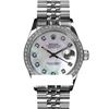 Image 2 : Rolex Men's Stainless Steel, QuickSet, Diamond Dial & Diamond Bezel - REF-557H6W