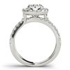 Image 5 : 2.01 CTW Certified VS/SI Diamond Solitaire Halo Ring 18K White Gold - REF-424W8F - 26769