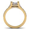 Image 4 : 2.55 CTW Certified VS/SI Diamond Art Deco Micro Ring 14K Yellow Gold - REF-431W5F - 30299