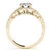 Image 5 : 1.05 CTW Certified VS/SI Diamond Solitaire Halo Ring 18K Yellow Gold - REF-198A9X - 26583
