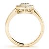 Image 5 : 0.8 CTW Certified VS/SI Diamond Solitaire Halo Ring 18K Yellow Gold - REF-130H4A - 26903
