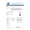 Image 3 : 4 CTW Amethyst & VS/SI Diamond Designer Heart Necklace 10K Rose Gold - REF-26H2A - 22518