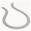 Image 2 : 47.12 CTW Marquise Diamond Designer Necklace 18K White Gold - REF-8739W5F - 42830