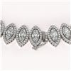 Image 4 : 47.12 CTW Marquise Diamond Designer Necklace 18K White Gold - REF-8739W5F - 42830