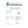 Image 3 : 2 CTW Aquamarine & Micro Pave VS/SI Diamond Necklace 10K Yellow Gold - REF-34X8T - 20623