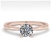 Image 1 : 0.50 CTW VS/SI Diamond Engagement Designer Ring 14K Rose Gold - REF-101N8Y - 38445
