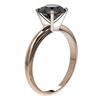 Image 4 : 2.09 CTW Fancy Black VS Diamond Solitaire Engagement Ring 10K Rose Gold - REF-60H2A - 36453