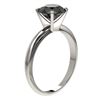 Image 4 : 2 CTW Fancy Black VS Diamond Solitaire Engagement Ring 10K White Gold - REF-54Y2K - 32935