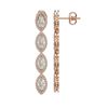 Image 2 : 6.08 CTW Marquise Diamond Designer Earrings 18K Rose Gold - REF-1136H2A - 42747