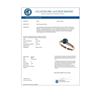 Image 3 : 1.03 CTW Certified Intense Blue SI Diamond Solitaire Engagement Ring 10K Rose Gold - REF-115K8W - 36