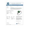 Image 2 : 1.50 CTW Emerald & Diamond Ring 18K White Gold - REF-33H5A - 14284